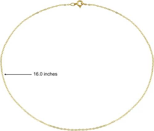 Miniatura 18 de Hoops & Loops Collar de plata de ley 925 de 0.035 in de fino y delicado collar de cadena de cable para mujeres, adolescentes, niñas, hombres, 16