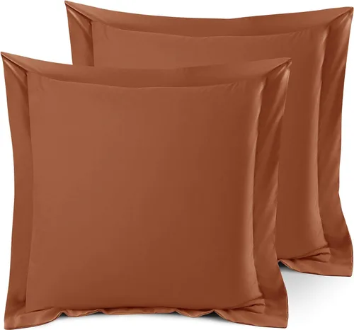 Miniatura 58 de Nestl Juego de 2 fundas tipo sham de almohada suaves - Fundas de almohada de microfibra de doble cepillado - Fundas de almohada de cama premium