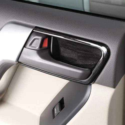 Miniatura 6 de Cubierta de cuenco de puerta interior de automóvil ABS 4PS para Toyot@Land Cruiser Prado FJ150 150 2014 2015 2016 2017 2018 Accesorios interiores