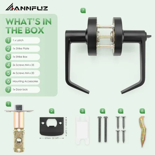 Miniatura 6 de Cerradura de manija de puerta sin llave de privacidad con indicador en uso o vacío para baño de hombres/mujeres, grado comercial, letrero ocupado