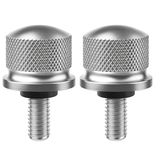 Miniatura 12 de Tornillo de perno de asiento de aleación de aluminio negro adecuado para Harley Davidson 1996-2024 (1 perno)