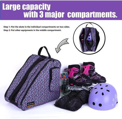 Miniatura 3 de Holisogn Bolsa de patinaje en línea y ruedas, bolsas de alta calidad y moda para niños, niños, adolescentes, adultos