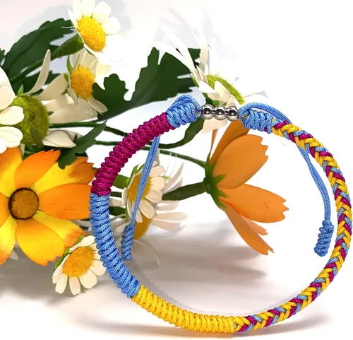 Miniatura 6 de LAMIBEE Pulsera de Orgullo, pulsera de polietileno, LGBTQA+ Orgullosamente Love Boho Estilo Pulsera de Muñequera, Pulsera de cuerda de surfista