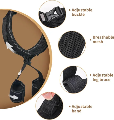 Miniatura 4 de Soporte de cadera para perro para displasia de cadera, soporte ajustable de cadera para perro con compresión específica, estabiliza
