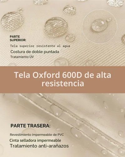 Miniatura 3 de loriano Juego de fundas para muebles de patio, 4 piezas de fundas impermeables para muebles de exterior, 600D de alta resistencia, juego de fundas