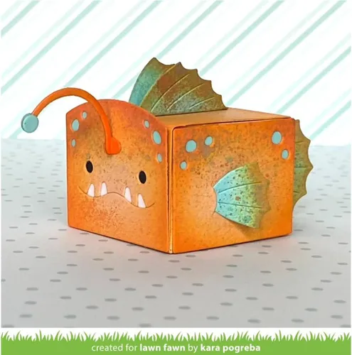 Miniatura 2 de Lawn Fawn LF3184 Caja de regalo pequeña Anglerfish Add-On Troqueles
