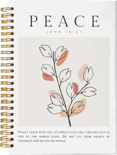 Miniatura 16 de VNWEK Escritura de la Biblia Mateo 5:3-16 Bendito es el pobre en espíritu Huellas de Dios Cuaderno de espiral con diario de 5.5 x 8.3 pulgadas