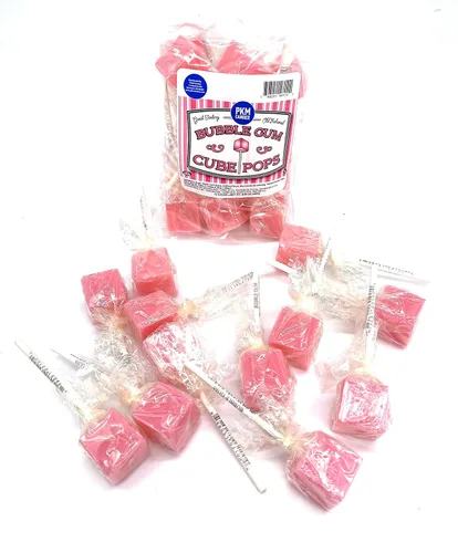Miniatura 15 de PKM Candies - Paquete de 12 chupones cuadrados cuadrados de moda antigua: paquete de ventosas con sabor envuelto individualmente por Espeez - Party