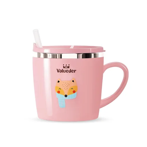 Miniatura 9 de Tazas Vasos para Bebés y Niños Pequeños Taza con Boquilla de Aprendizaje Entrenadora para Leche Café Chocolate Caliente Taza Entrenadora con Pajita