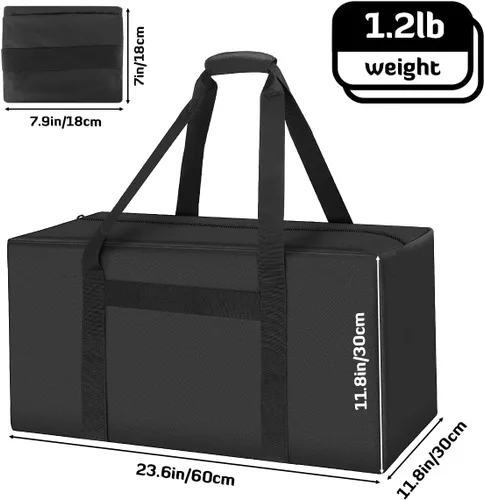 Miniatura 3 de INFANZIA Bolsa de viaje con cremallera de alta calidad, 24-35-45-47-50 pulgadas, paquete de 2 bolsas de equipaje para equipos deportivos