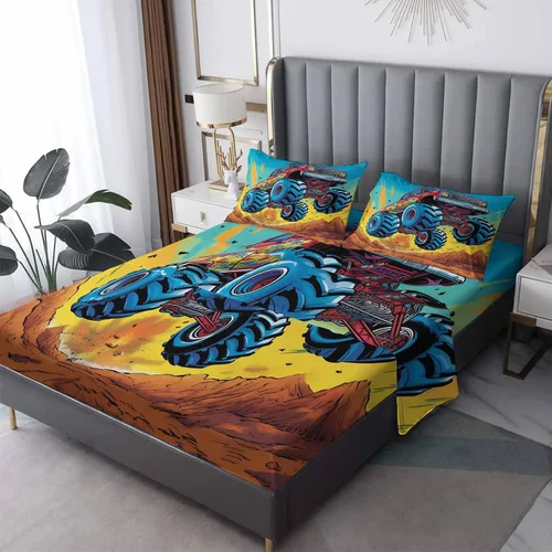 Miniatura 38 de Juego de sábanas tamaño individual: sábanas y fundas de almohada, sábanas y fundas de almohada, microfibra suave y bolsillo profundo y patrón sin