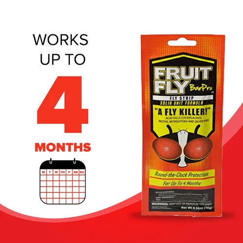 Miniatura 5 de Fruit Fly BarPro – Franja de control de insectos activada por vapor – Mejor que las trampas para moscas de la fruta – Mata moscas, mosquitos