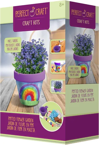 Perfect Craft Galardonado kit de fundición y pintura para macetas de 3.25 pulgadas con material de fundición perfecto y molde reutilizable