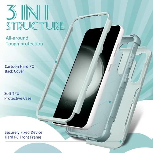 Miniatura 342 de Funda para Samsung Galaxy S22 - Funda de Teléfono para Mujeres Chicas Lindas Cubierta Diseño Único Estético Genial para Adolescentes Kawaii Fresa