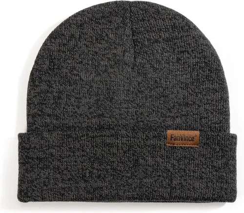 Miniatura 3 de Beanie for Men Winter Thermal Cuffed Knit Hat Warm Gifts Womens Beanies