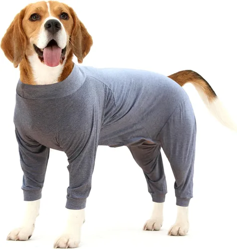 Miniatura 7 de Traje de recuperación para perro, herida abdominal después de la cirugía, evita lamer heridas, alternativas de collar electrónico y cono, camisa Azul