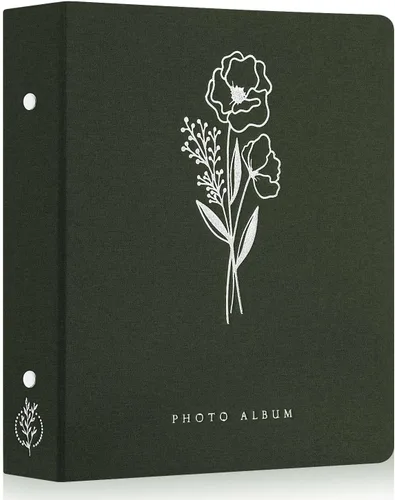 Miniatura 34 de Lanpn - Álbum de fotos autoadhesivo de lino, 40 páginas, álbum de fotos para manualidades, páginas adhesivas magnéticas, contiene fotos de 4 x 6, 7