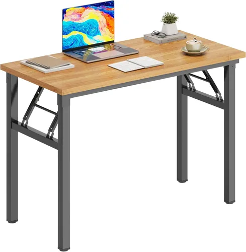 Miniatura 25 de DlandHome - Mesa plegable para computadora de 47 pulgadas, escritorio portátil, mesa de actividades, mesa de conferencias, escritorio de oficina