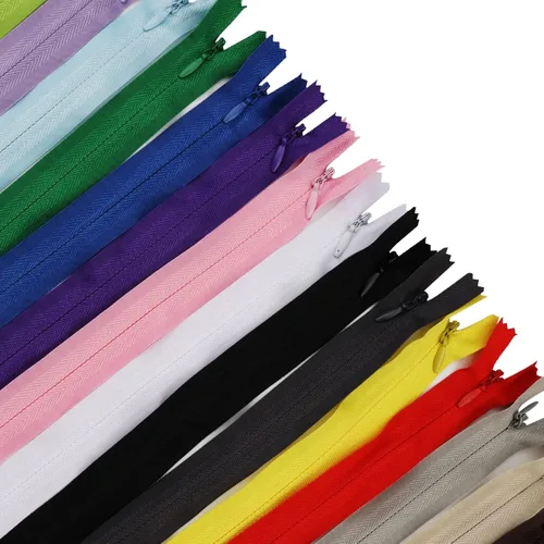 Miniatura 3 de DOITEM - 15 cremalleras invisibles de nailon multicolor para coser y manualidades, 15