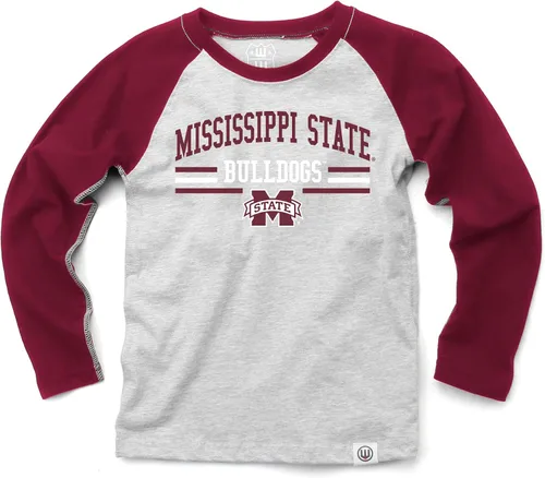 Miniatura 17 de Wes and Willy NCAA playera raglán de manga larga para niños