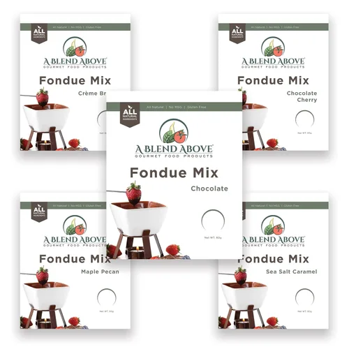 Miniatura 10 de Una mezcla de fondue de caramelo con sal marina (paquete de 3), sabor natural, sin MSG, sin gluten. Sin conservantes, fácil de hacer, inmersión