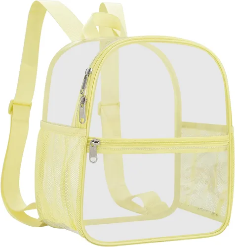 Miniatura 12 de Mochila deportiva transparente para eventos en estadios de 12 x 12 x 6 pulgadas, pequeña para ventiladores, conciertos, playa, trabajo, viajes