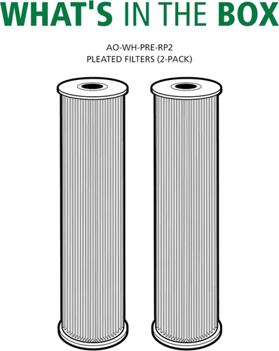 Miniatura 4 de AO Smith AO-WH-PRE-RP2 - Cartucho de repuesto para filtro de agua de sedimentos de 2.5 x 10 pulgadas, 2 unidades, para sistemas de filtración