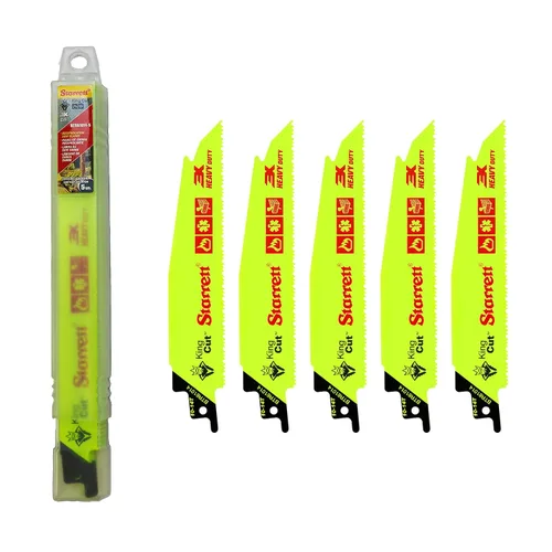 Miniatura 8 de Starrett BTR121014-5 - Hoja de sierra recíproca de demolición y rescate de incendios bimetálica, 12 pulgadas de largo, 1 pulgada de ancho, 0.63