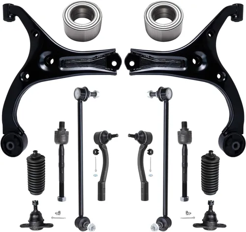 Miniatura 47 de Detroit Axle - Kit de nudillos de dirección delantera izquierda para Ford Edge Lincoln MKX 07-10, cojinete de rueda del lado del conductor, nudillo