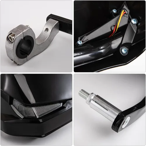 Miniatura 4 de Protectores de mano universales para motocicleta de 0.866 in, 0.984 in, 1.102 in, protector de manos para motocross, protector de cepillo para bici