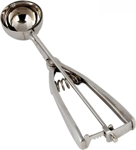 Miniatura 13 de TrueCraftware - Cuchara ovalada de 1-1/2 oz con mango de agarre doble de acero inoxidable - Cuchara de galletas para hornear cucharas de galletas