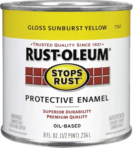 Miniatura 11 de Rust-Oleum 7765502 - Pintura anti-óxido para aplicación con brocha, cuarto de galón, color rojo real brillante, (paquete de 1)
