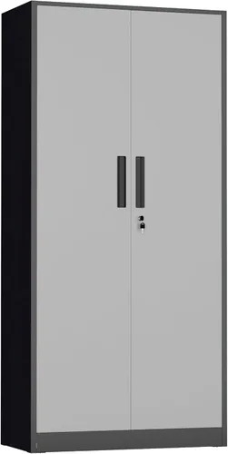 Miniatura 19 de INTERGREAT Armario de almacenamiento de metal con cerradura, gabinete de almacenamiento de metal con cerradura de 72 pulgadas de alto con puertas