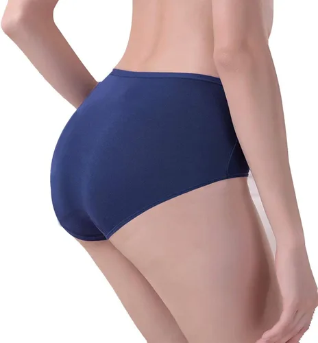 Miniatura 8 de UMMISS - Ropa interior de algodón de cintura alta para mujer cobertura completa suave cómoda multi paquete
