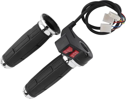Miniatura 7 de Empuñadura del acelerador, 1 par de 3 controles de velocidad de 0.866 in para scooter eléctrico de alambre de acelerador para motocicleta