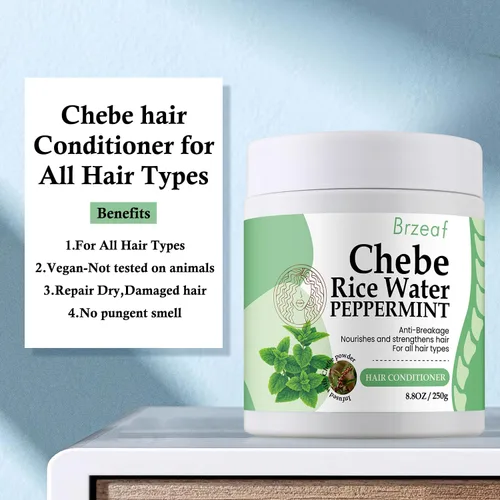 Miniatura 3 de Brzeaf Acondicionador vegano sin enjuague (8.8 onzas) – Promueve el crecimiento del cabello, revive el cabello seco y dañado para mujeres y hombres