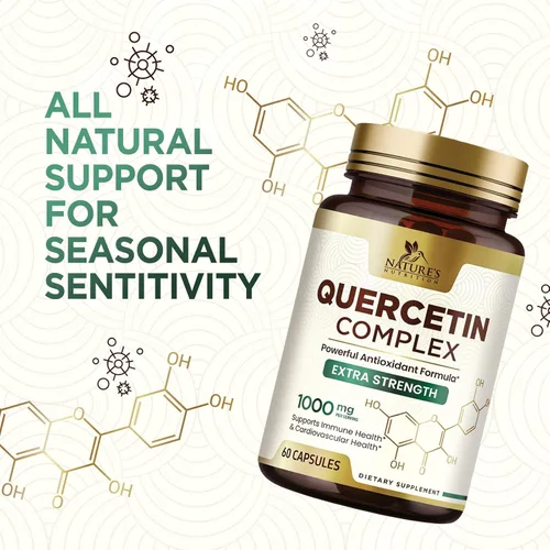 Miniatura 7 de Quercetin Dihydrate 1000mg per Serving - Premium Plant-Based Bioflavonoids - Extra Strength Antioxidant Immune & Respiratory Health Support - High
