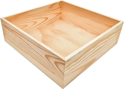 Miniatura 13 de Anktily Paquete de 4 Cajas Organizadoras de Almacenamiento de Manualidades de Madera Sin Terminar, Caja de Madera Rectangular de 6 x 4 x 2.4