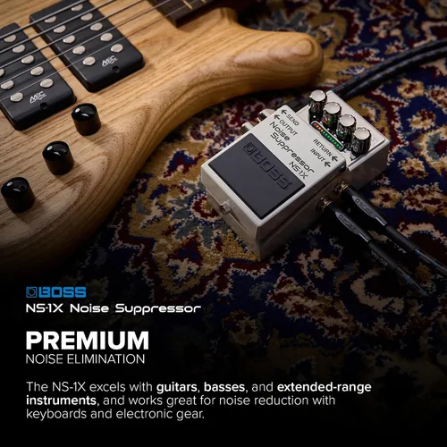 Miniatura 3 de BOSS NS-1X Supresor de Ruido Reductor de Ruido de Próxima Generación y Puerta Ultra Rápida para Guitarra, Bajo y Otros Instrumentos Tecnología