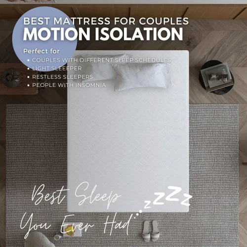 Miniatura 5 de L'Baiet Colchón de espuma viscoelástica de gel Twin de 6 pulgadas, cama refrescante de firmeza media en una caja, certificado CertiPUR-US