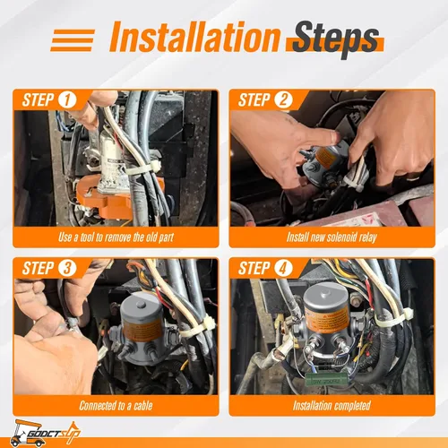 Miniatura 9 de EZGO - Relé solenoide de 36 V con resistencia y diodo, se adapta a carritos eléctricos EZGO TXT y Marathon 1980-2010, solenoide de servicio continuo
