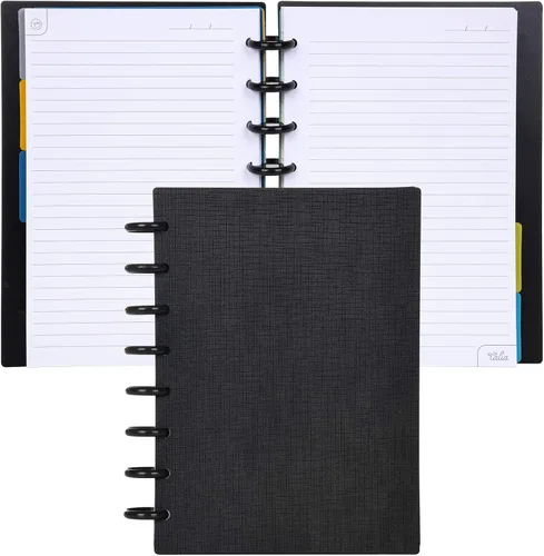 Miniatura 92 de Talia - Cuadernos de notas con tapas, planificador, personalizables, (Azul de Verano, Junior (5.5 pulgadas x 8.5 pulgadas)) Azul verano