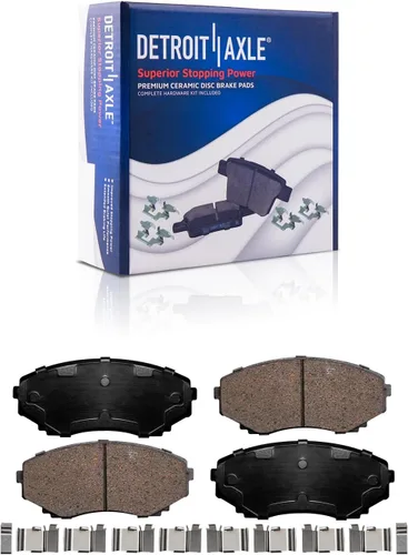 Miniatura 4 de Detroit Axle - Kit de freno delantero para Mazda MPV 00-06, rotores de freno de disco de cerámica 2000 2001 2002 2003 2004 2005 2006 repuesto