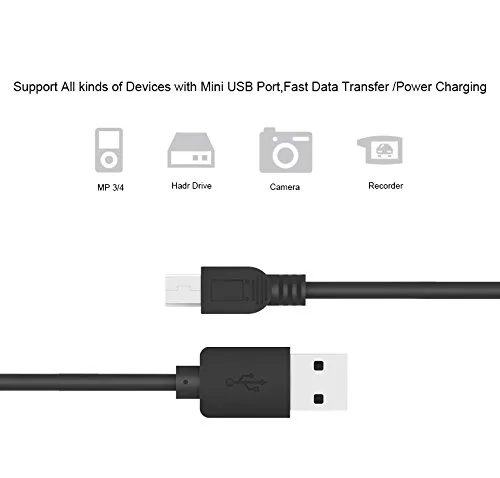 Miniatura 5 de MaxLLTo - Cable de transferencia y cargador 2 en 1 para cámara USB IFC-300PCU, IFC-300PCU/S, Canon ZR200 ZR850 ZR600 ZR830