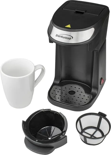 Miniatura 8 de Brentwood TS-111BK - Cafetera de una sola porción con taza, 0.0 fl oz, color negro