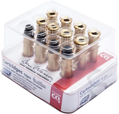 Cápsulas de pellets ASG para revólveres de pistola de pellets calibre .177 Dan Wesson