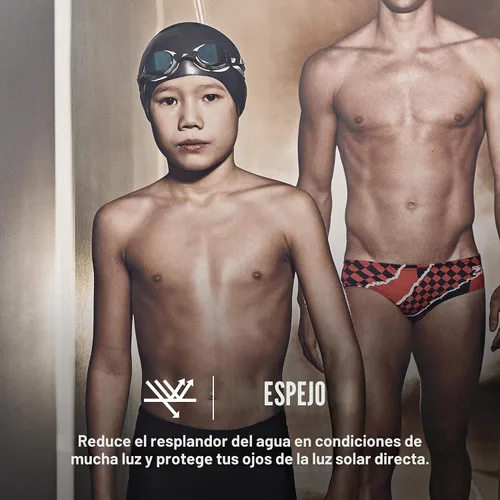 Miniatura 3 de Speedo Gafas de natación para niños Junior Hyper Flyer de 6 a 14 años Plateado (Silver Mirrored)