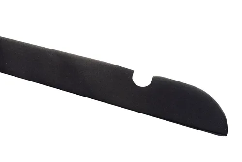 Miniatura 2 de NAHANCO Percha de madera para camisas, 17 pulgadas, goma negra (paquete de 100)