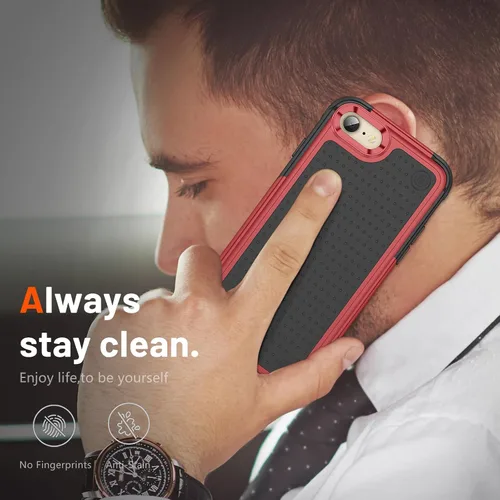Miniatura 409 de Jeylly Funda para iPhone SE/Funda para iPhone 5S, Exterior de Plástico Duro que Absorbe Golpes + Interior de Silicona de Goma Defensor contra