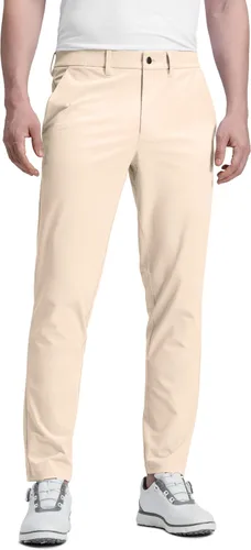 CRZ YOGA - Pantalones de golf para hombre, de 28, 30, 32, 34 y 36 pulgadas, secado rápido, ligeros, casuales y para el trabajo, para usar todo el